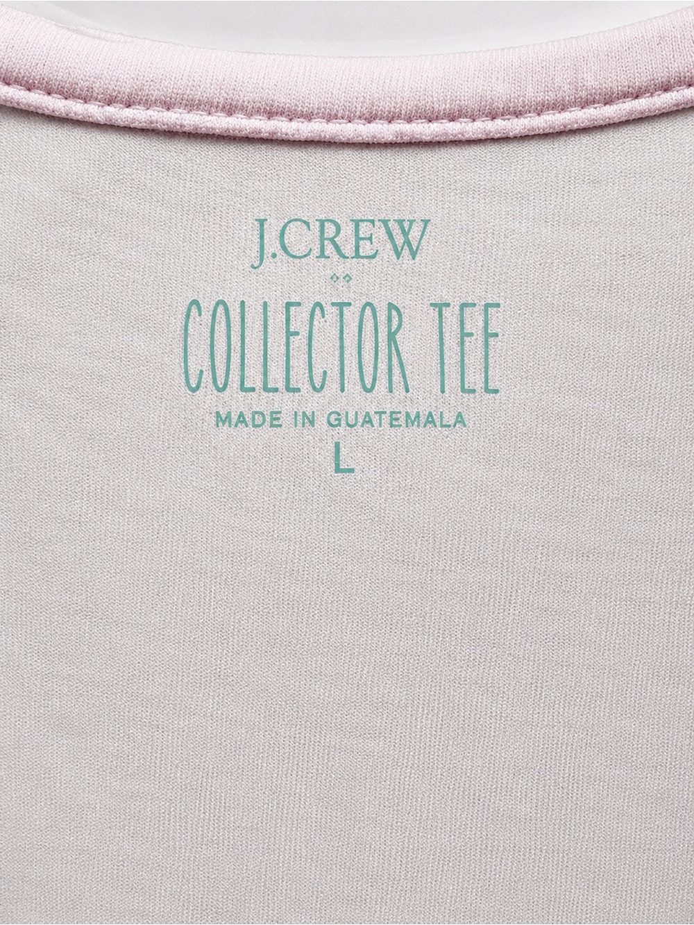 J. Crew - Lovely Light Pink Floral Short Sleeve Tee - Size Large - Picture 2 of 7